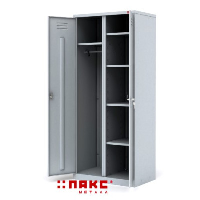 Шкаф для одежды ШРМ-22У. Размеры, (ВхШхГ): 1860х600х500 мм. 38 кг. ПАКС, Двухсекционный металлический